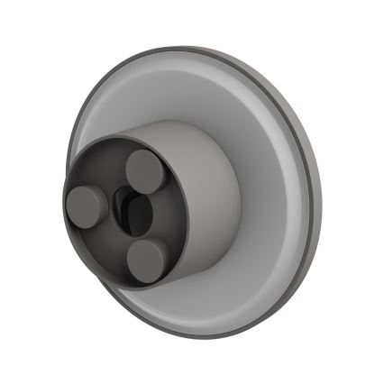 LED Kinkiet zewnętrzny PIATTA LED/12W/230V 3000/4000/6000K śr. 18 cm IP44 szary