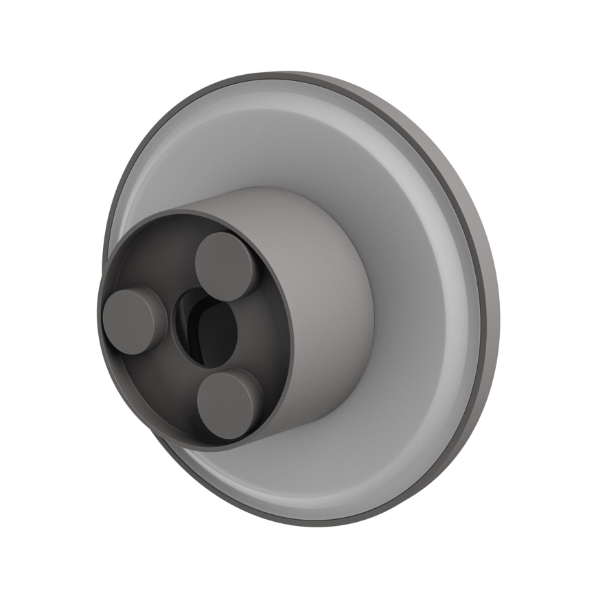 LED Kinkiet zewnętrzny PIATTA LED/12W/230V 3000/4000/6000K śr. 18 cm IP44 szary
