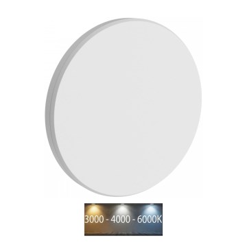LED Kinkiet zewnętrzny PIATTA LED/18W/230V 3000/4000/6000K śr. 25 cm IP44 biały