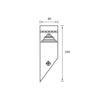 LED Kinkiet zewnętrzny WALL 1xLED/6W/230V IP44