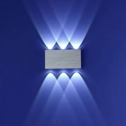 LED Kinkiet zewnętrzny SILBER 6xLED/1W/230V IP54