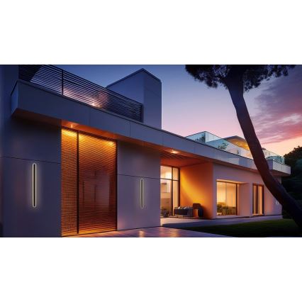 LED Kinkiet zewnętrzny STICK LED/28W/230V IP65 3000K 90 cm