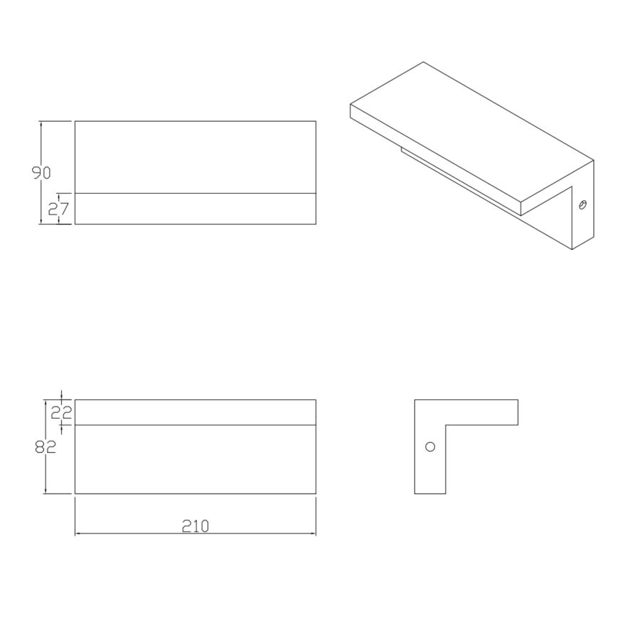 LED Kinkiet zewnętrzny TESA LED/10W/230V IP54 czarny
