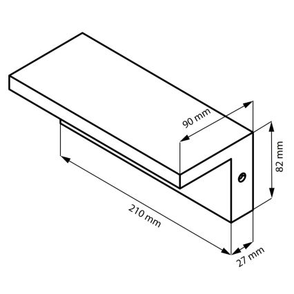 LED Kinkiet zewnętrzny TESA LED/10W/230V IP54 czarny