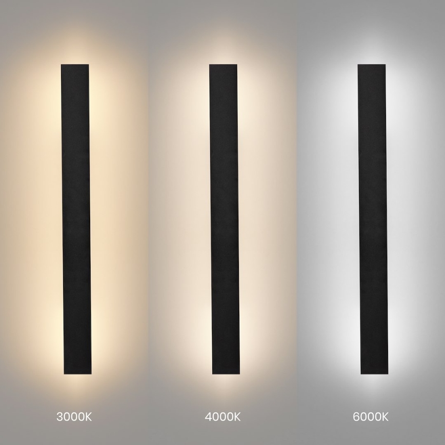 LED kinkiet zewnętrzny WOW LED/11W/230V 3000/4000/6000K 60 cm IP54 czarny