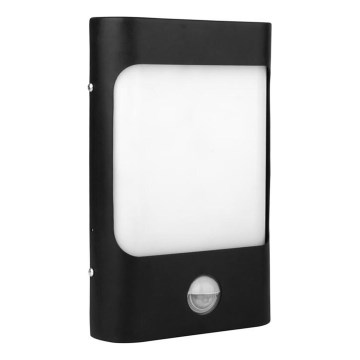 LED Kinkiet zewnętrzny z czujnikiem CORDOBA LED/9W/230V IP44 czarny