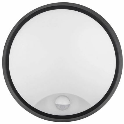 LED Kinkiet zewnętrzny z czujnikiem LED/12W/230V 3000/4000/6500K IP65 czarny