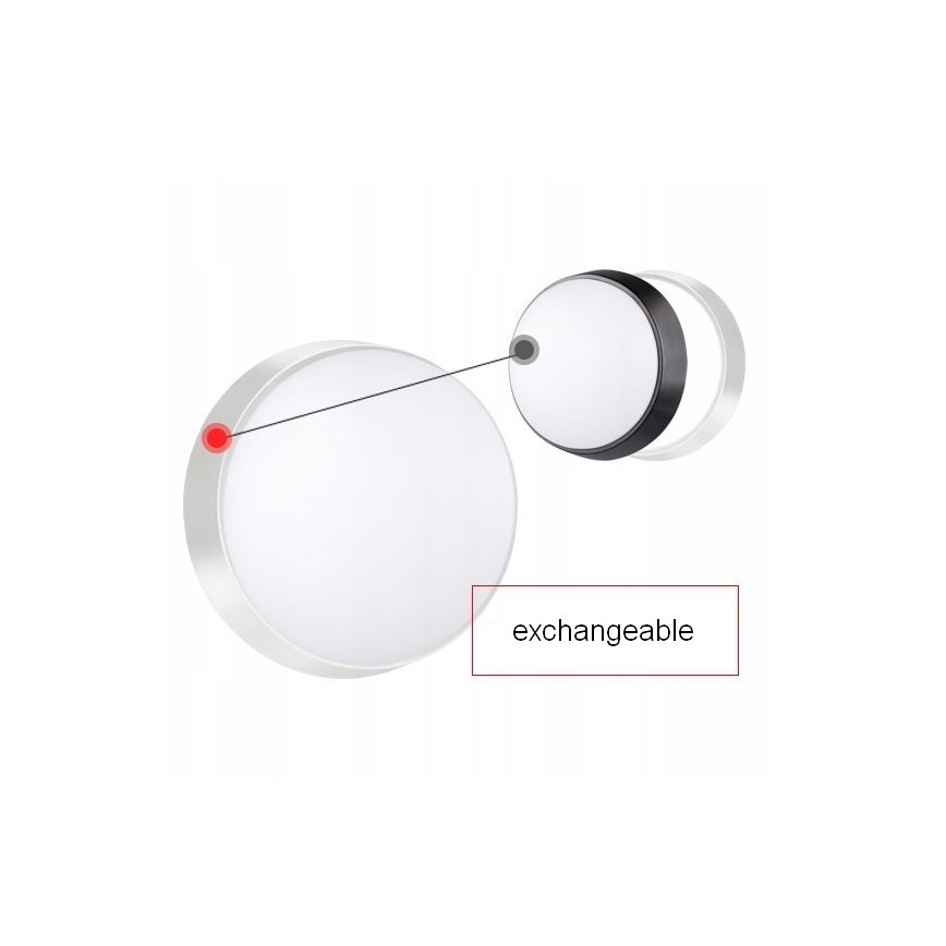 LED Kinkiet zewnętrzny z czujnikiem LED/15W/230V 4000K IP65