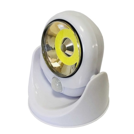 LED Kinkiet zewnętrzny z czujnikiem LED/3W/4xAA