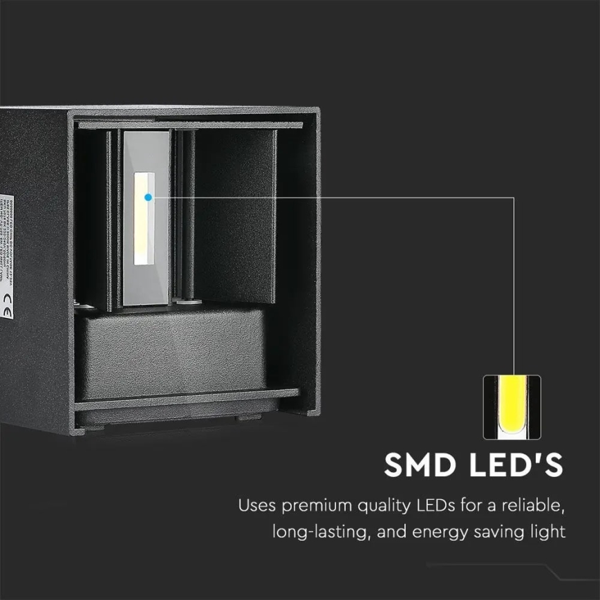 LED Kinkiet zewnętzrny LED/11W/230V 4000K IP65 czarny