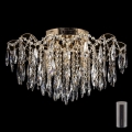 LED Kryształowy plafon 6xE27/60W/230V + 6xLED/3W + pilot zdalnego sterowania