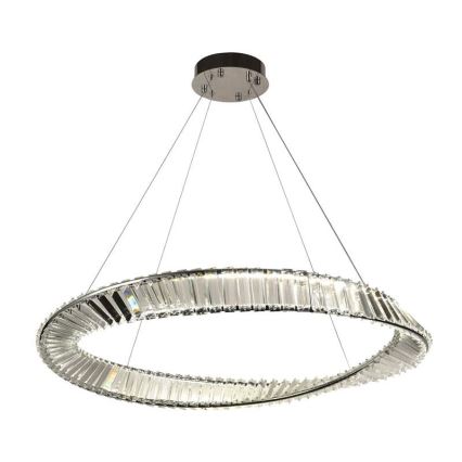 LED Regulowany kryształowy żyrandol na linkę LED/50W/230V 3000-6500K + pilot do zdalnego sterowania