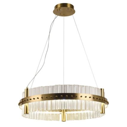 Regulowany LED kryształowy żyrandol na linkę LED/40W/230V 3000-6500K + pilot do zdalnego sterowania