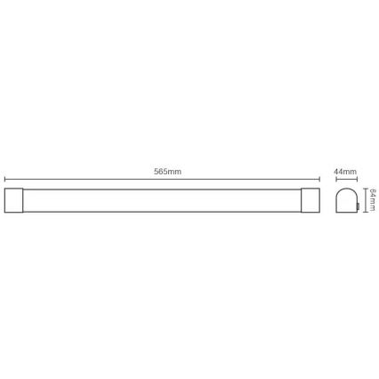 LED Kuchenne oświetlenie podszafkowe LED/15W/230V IP44