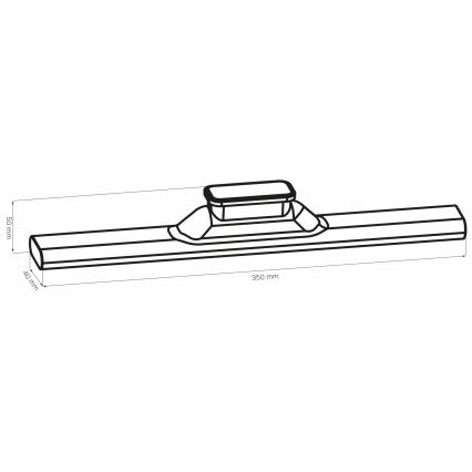 LED Dotykowe magnetyczne kuchenne oświetlenie podszafkowe LED/2,5W/5V USB 2700/4000/6500K 1200 mAh 35 cm białe