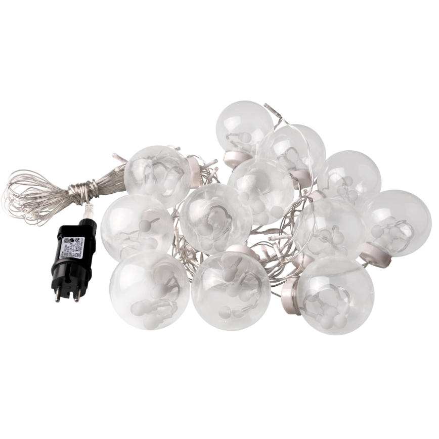 LED Kurtyna bożonarodzeniowa WISH BALLS 108xLED/8 funkcje 4,5 m ciepła biel