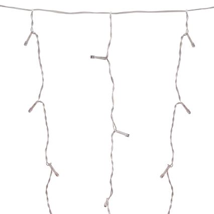 LED Kurtyna świąteczna LONGER 150xLED/8 funkcji 3,5 m ciepła biel