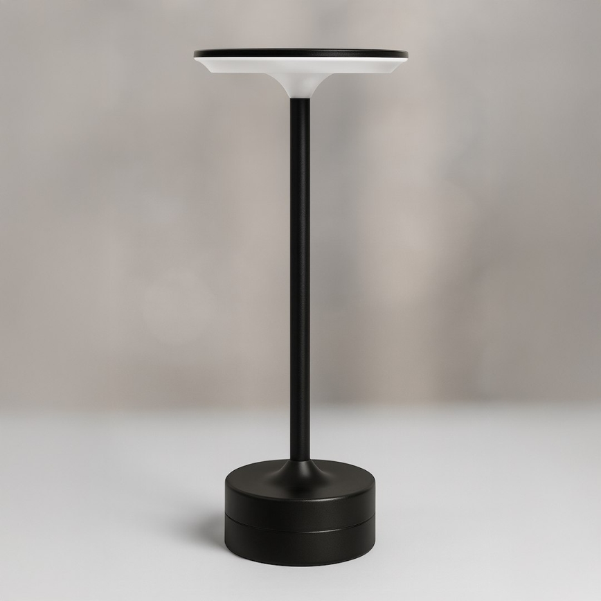 LED ładowalna dotykowa lampa biurkowa TAVOLO LED/2,5W/5V 2400 mAh 3000-6000K czarna