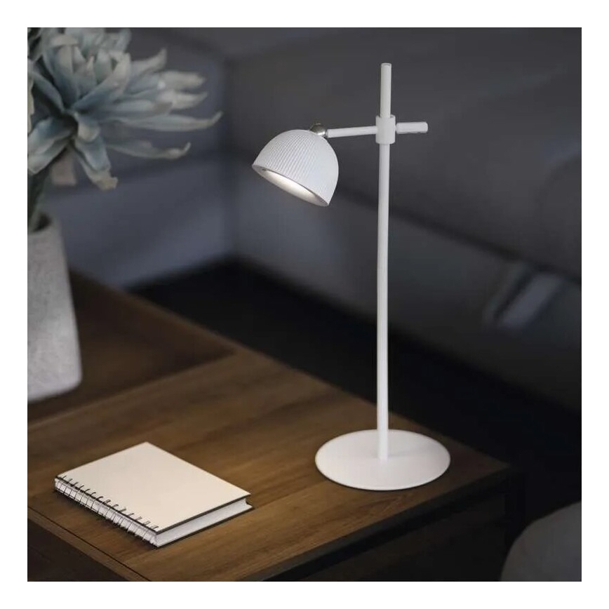 LED Regulowana lampka biurkowa ładowalna magnetyczna 4w1 LED/4,2W/3,7V 4000K 1200mAh biała