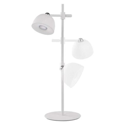 LED Regulowana lampka biurkowa ładowalna magnetyczna 4w1 LED/4,2W/3,7V 4000K 1200mAh biała
