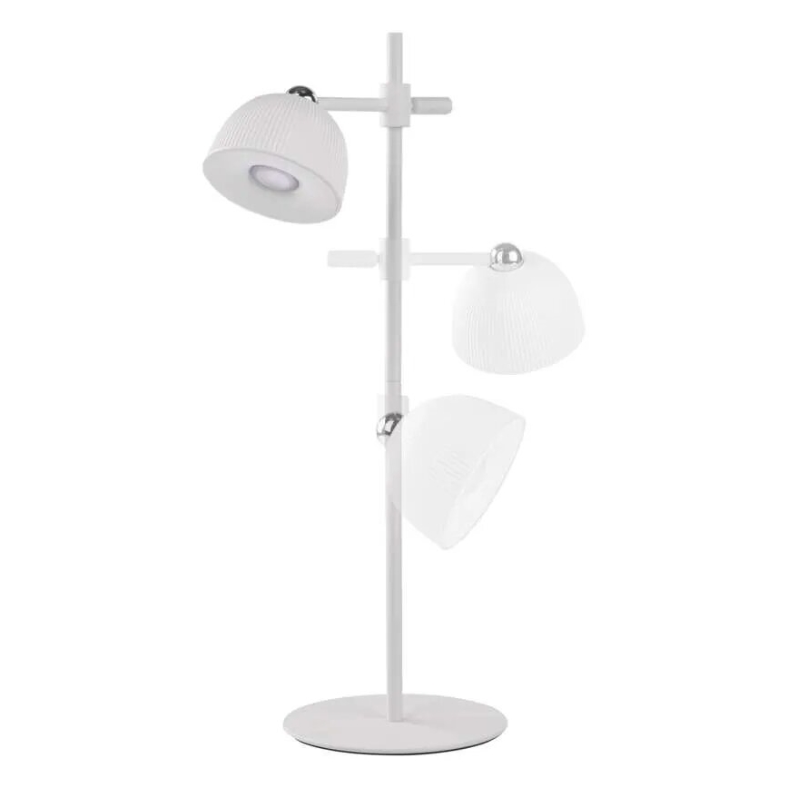 LED Regulowana lampka biurkowa ładowalna magnetyczna 4w1 LED/4,2W/3,7V 4000K 1200mAh biała