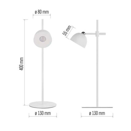 LED Regulowana lampka biurkowa ładowalna magnetyczna 4w1 LED/4,2W/3,7V 4000K 1200mAh biała