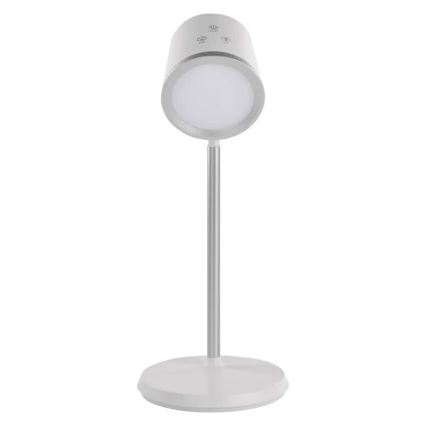 LED Regulowana ładowalna lampa biurkowa 4w1 LED/6W/3,7V 3000K/4000K/6500K 1500mAh biała