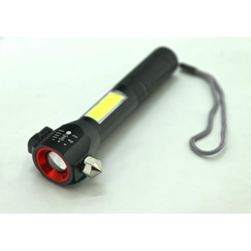 LED Ładowalna latarka LED/3W/5V 200 lm 1200 mAh