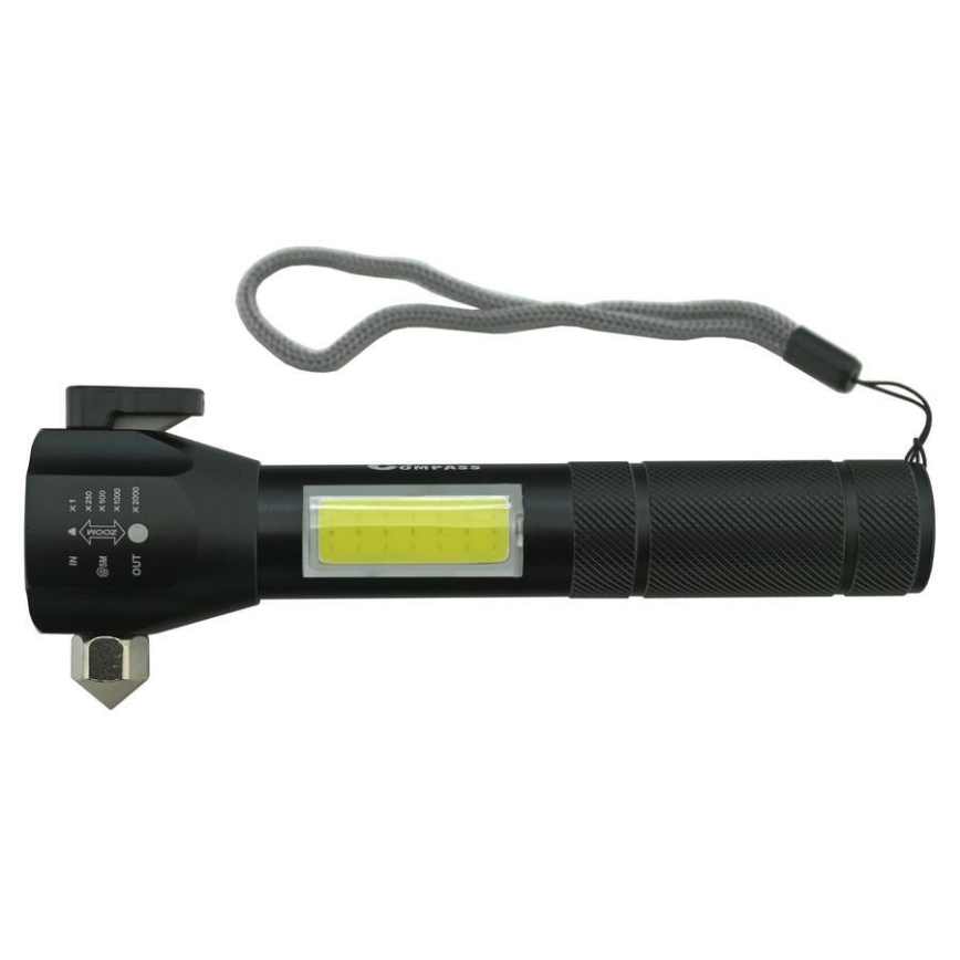 LED Ładowalna latarka LED/3W/5V 200 lm 1200 mAh