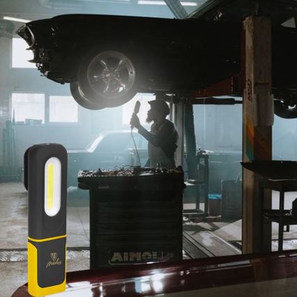 LED Ładowalna latarka robocza ściemnialna LED/8W/5V IP44 420 lm 1200 mAh