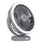 LED Ładowalny wentylator biurkowy z oświetleniem LED LED/3W/5V USB 2400 mAh szary