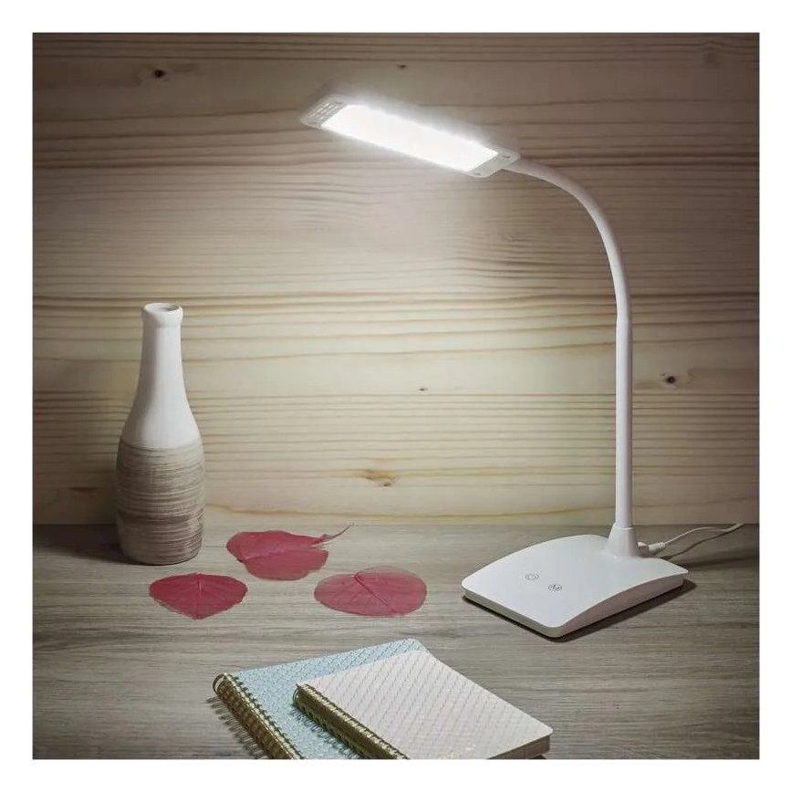 LED Lampa biurkowa EDDY LED/6W/230V 3000/4500/6800K biała, z funkcją ściemniania