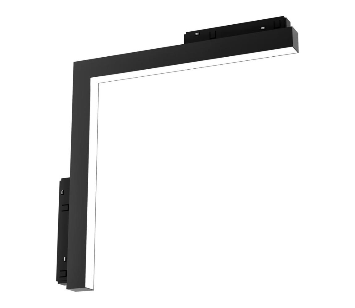 LED Lampa do systemu szynowego MAGNETIC TRACK L-DOWN LED/24W/48V 4000K czarna