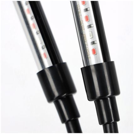 Regulowana jasem elastyczna lampa stołowa LED z klipsem do uprawy roślin VITARO 3xLED/10W/230V czarna