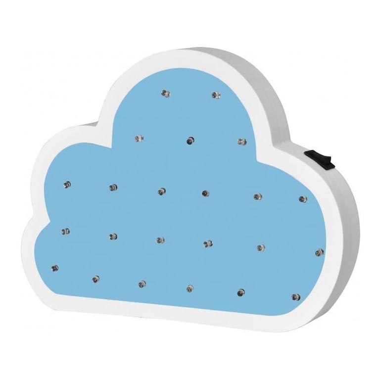 LED Lampa dziecięca LED/2xAA chmura