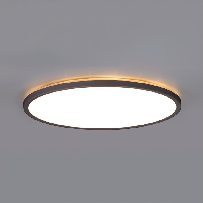 LED Lampa łazienkowa z czujnikiem ruchu i zmierzchu NIVERA LED/12W/230V IP54 3000/4000/6000K śr. 22,5 cm czarny + zdalne sterowanie