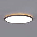 LED Lampa łazienkowa z czujnikiem ruchu i zmierzchu NIVERA LED/18W/230V IP54 3000/4000/6000K śr. 30 cm czarna + pilot zdalnego sterowania