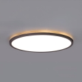 LED Lampa łazienkowa z czujnikiem ruchu i zmierzchu NIVERA LED/18W/230V IP54 3000/4000/6000K śr. 30 cm czarny + zdalne sterowanie