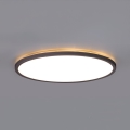 LED Lampa łazienkowa z czujnikiem ruchu i zmierzchu NIVERA LED/24W/230V IP54 3000/4000/6000K śr. 30 cm czarny + zdalne sterowanie