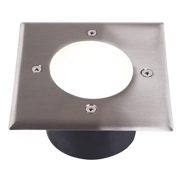 LED Lampa najazdowa MIVO LED/3W/230V 12x12 cm IP67 matowy chrom