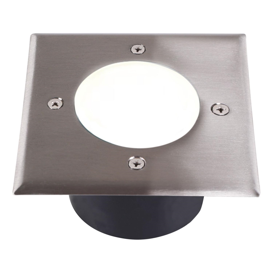 LED Lampa najazdowa MIVO LED/3W/230V 12x12 cm IP67 matowy chrom