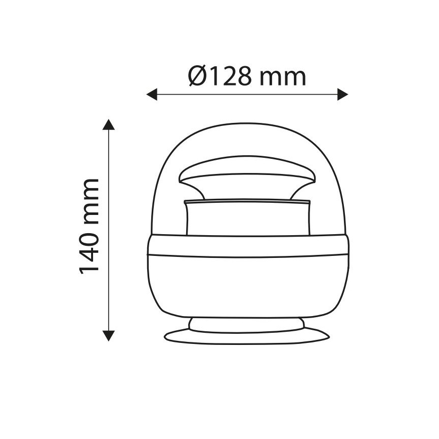 LED Lampa ostrzegawcza na magnes LIGHT LED SMD 2835/12-24V
