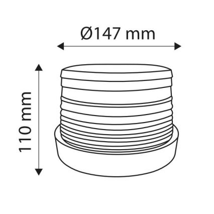 LED Lampa ostrzegawcza na magnes LIGHT LED SMD 5730/12-24V