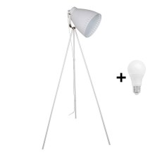 LED Lampa podłogowa 1xE27/10W/230V biały 145cm