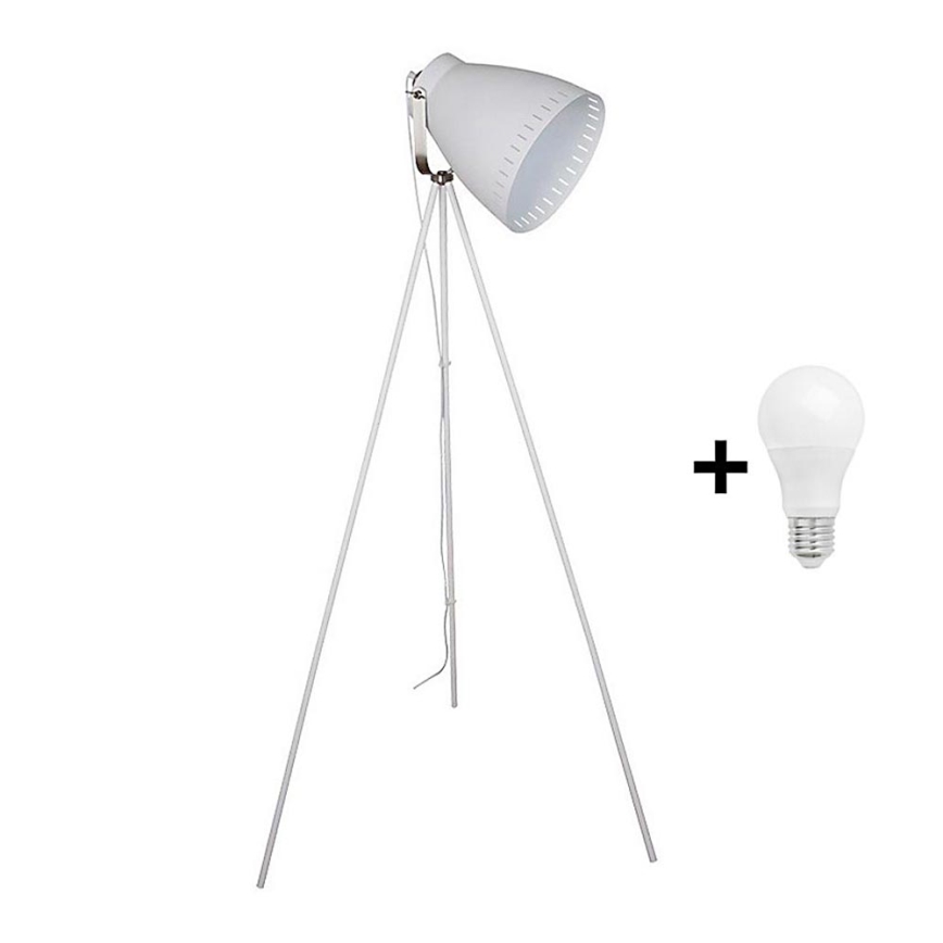 LED Lampa podłogowa 1xE27/10W/230V biały 145cm