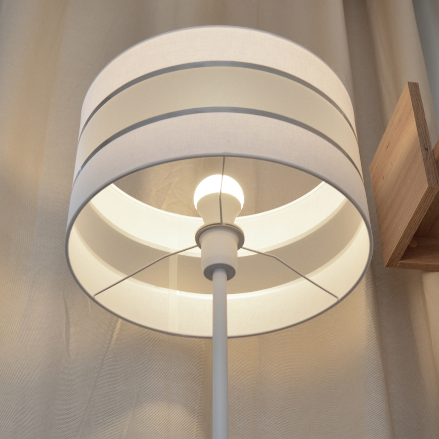 LED Lampa podłogowa HELEN 1xE27/15W/230V biała