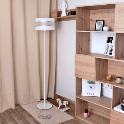 LED Lampa podłogowa HELEN 1xE27/15W/230V biała