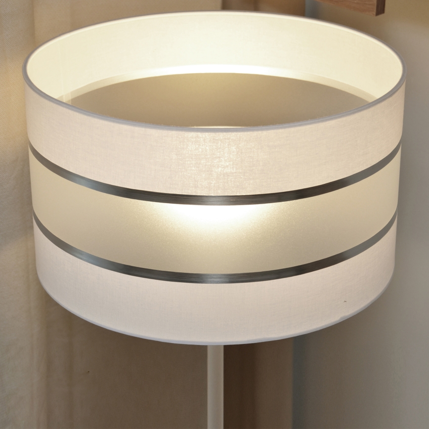 LED Lampa podłogowa HELEN 1xE27/15W/230V biała