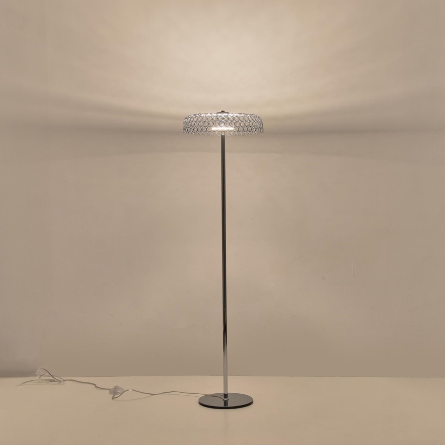 LED Lampa podłogowa LED/10W/230V 3000K chrom błyszczący