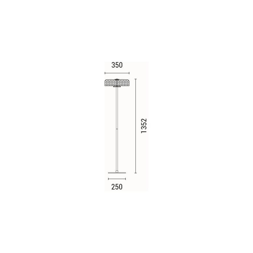 LED Lampa podłogowa LED/10W/230V 3000K chrom błyszczący
